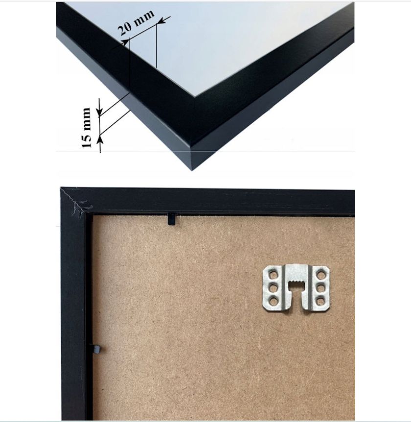 MDF RAMA DREWNIANA PLEXI 48x68 cm - 3 KOLORY - obrazek 7